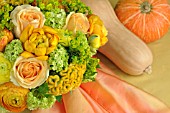 FLORAL AND FRUIT AUTUMN ARRANGEMENT