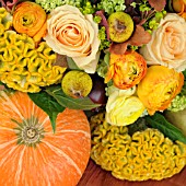 FLORAL & FRUIT AUTUMN ARRANGEMENT