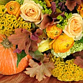 FLORAL & FRUIT AUTUMN ARRANGEMENT