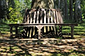 WOODEN CIRCULAR TREE BENCH