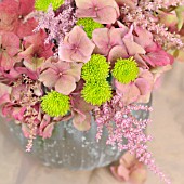 PINK AND LIME GREEN AUTUMN BOUQUET