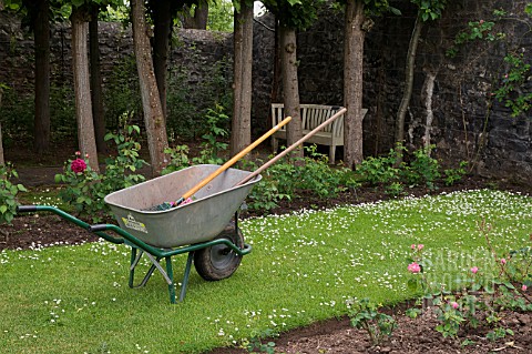 WHEELBARROW_WITH_GARDEN_TOOLS_ON_A_LAWN_WITH_DAISIES