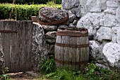 WOODEN WATER BARREL