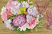 AUTUMN BOUQUET IN PINK, WHITE AND LILAC