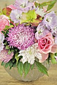 AUTUMN BOUQUET IN PINK, WHITE AND LILAC