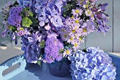 ASTER AND HYDRANGEA BOUQUET