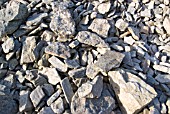 NATURAL ROCK SCREE IN THE VALLEY OF THE ROCKS, LYNTON, NORTH DEVON.