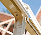 GREENHOUSE CONSTRUCTION AT WAKEFIELDS GARDEN, DETAIL OF JOINT.