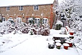 WAKEFIELDS GARDEN IN A SNOW STORM