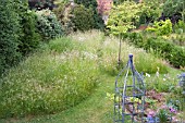 WAKEFIELDS GARDEN IN SUMMER SHOWING MEADOW