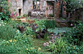 ABANDONED GARDEN AND PATIO,  STONEMARKETS ROOM FOR WILDLIFE,  DESIGN C CALIGARI,  CHELSEA 2003