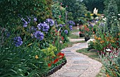 PAVED GARDEN AT CHATEAU VALEUSE HOTEL,  JERSEY.