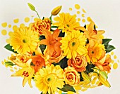 YELLOW THEMED FLOWER ARRANGEMENT
