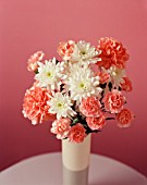 PINK AND WHITE THEMED FLOWER ARRANGEMENT IN VASE, INDOOR