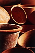 TERRACOTTA POTS, CLOSE UP