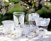 LANTERNS DECORATED WITH PAPER LACE