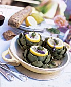 ARTICHOKES WITH LEMON