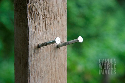 BUILDING_A_SCARECROW_PUT_TWO_NAILS_INTO_WOODEN_POST