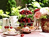 CHERRIES AND CHERRY MUFFINS