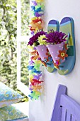 FLIP FLOPS AS FLOWER POT HOLDER