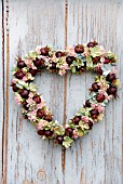 HEART SHAPE WREATH  AUTUMN ARRANGEMENT