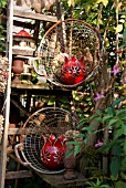 RED CERAMIC LANTERNS