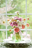 RANUNCULUS FLORAL ARRANGEMENT IN VASE