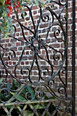 DECORATIVE BLACK IRON GARDEN GATE