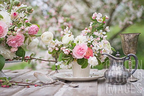 MALUS_X_EVERESTE_WITH_OUTDOOR_TABLE_SET_UNDER_APPLE_BLOSSOMS_AND_DECORATED_WITH_FLORAL_ARRANGEMENTS_