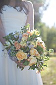 ROSA, HYDRANGEA, MATTHIOLA INCANA IN BOUQUET