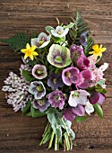 BOUQUET OF MIXED HELLEBORUS X HYBRIDUS