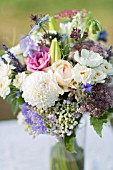 BRIDAL BOUQUET OF ROSES AND SUMMER FLOWERS