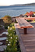 TERRACE GARDEN AND PATIO OVERLOOKING OCEAN