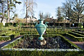 HEDGES AND URN AT JARDIN DES PLANTES, ROUEN, FRANCE