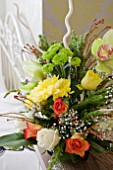 FRESH FLOWER ARRANGEMENT IN BEDROOM