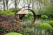 RHS CHELSEA FLOWER SHOW 2013, M&G CENTENARY GARDEN WINDOWS THROUGH TIME DESIGNER ROGER PLATTS.