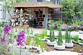 RHS CHELSEA FLOWER SHOW 2013,  RBC BLUE WATER ROOF GARDEN,  DESIGNER NIGEL DUNNETT &   THE LANDSCAPE AGENCY.