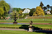 VIEW TOWARDS THE PALM HOUSE AT BICTON PARK,  DEVON