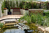 THE SWIMMING POND DESIGN GARDEN BY HARTPURY COLLEGE AT RHS MALVERN SPRING SHOW 2007