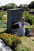 SCARECROW COMPETITION, DAGGS ALLOTMENTS, THORNBURY, BRISTOL. NGS OPEN DAY