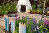 THE CHALLOCK PRIMARY SCHOOL LITERACY GARDEN AT RHS HAMPTON COURT 2008