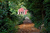 THE RED HOUSE AT PAINSWICK ROCOCO GARDEN, GLOUCESTERSHIRE