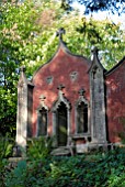 THE RED HOUSE AT PAINSWICK ROCOCO GARDEN, GLOUCESTERSHIRE