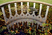 REFLECTION OF THE EXEDRA AT PAINSWICK ROCOCO GARDEN, GLOUCESTERSHIRE