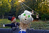 SCARECROWS AT PAINSWICK ROCOCO GARDEN, GLOUCESTERSHIRE