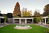 THE POMPEIAN ROOM AT DYFFRYN GARDEN NEAR CARDIFF, DESIGNER THOMAS MAWSON.