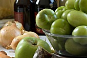 INGREDIENTS FOR GREEN TOMATO CHUTNEY