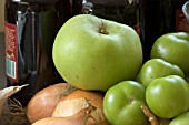 PREPARING TO MAKE GREEN TOMATO CHUTNEY