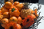 ORANGE FRUIT DISPLAY