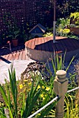 A GARDEN FOR CAT LOVERS AND THEIR CATS BY WEST KILBRIDE ENVIRONMENTAL GROUP,  PLANTING BY JANE FRAZER,  RHS FLOWER SHOW,  TATTON PARK